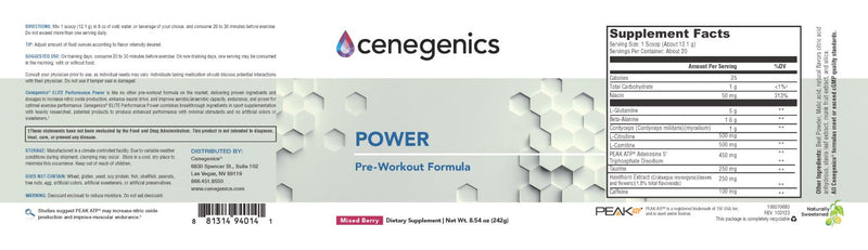 Cenegenics Power