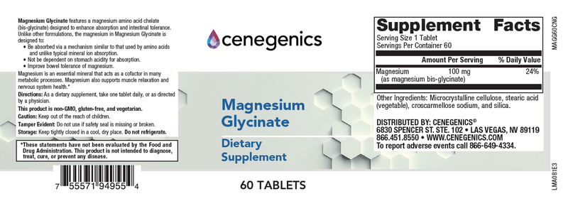 Cenegenics Magnesium Glycinate
