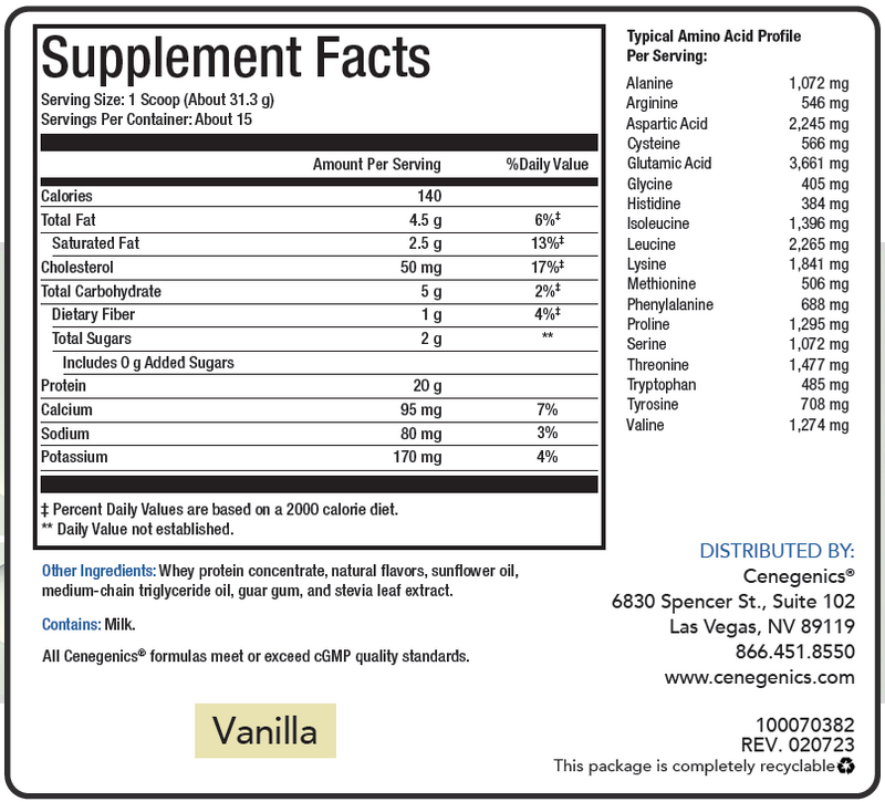 Cenegenics Whey Protein