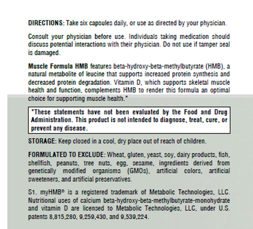 Cenegenics Muscle Formula HMB