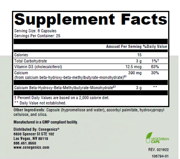 Cenegenics Muscle Formula HMB