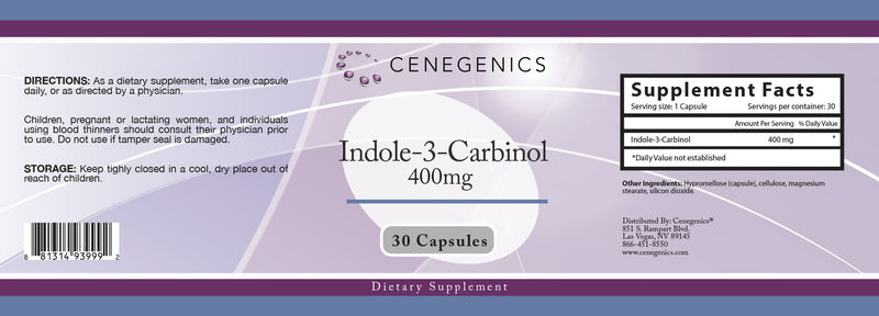 Cenegenics Indole 3 Carbinol