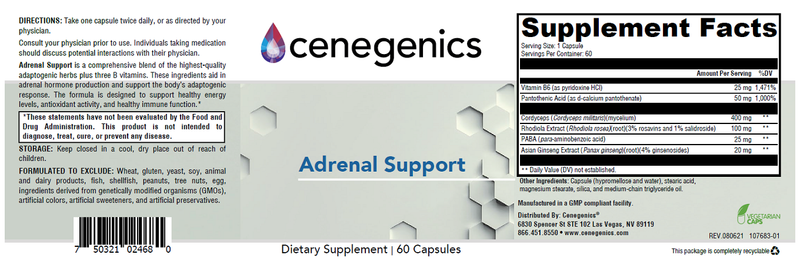 Cenegenics Adrenal Support