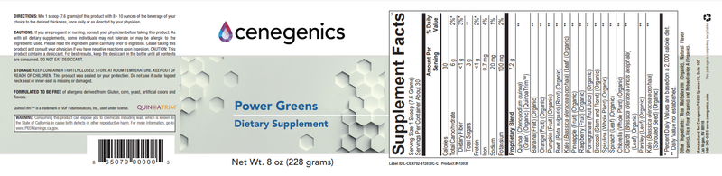 Cenegenics Power Greens