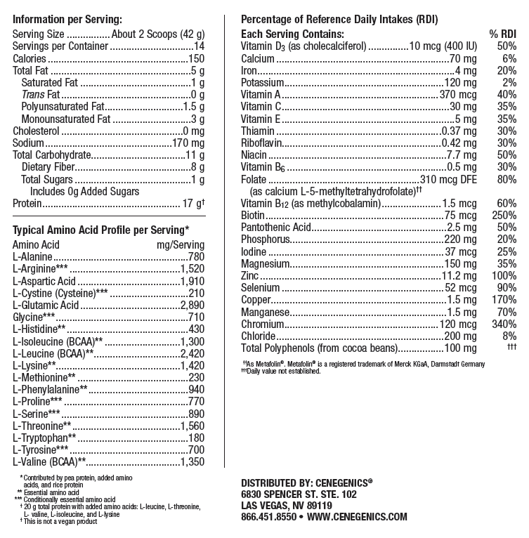 Cenegenics Advanced Pea & Rice Protein