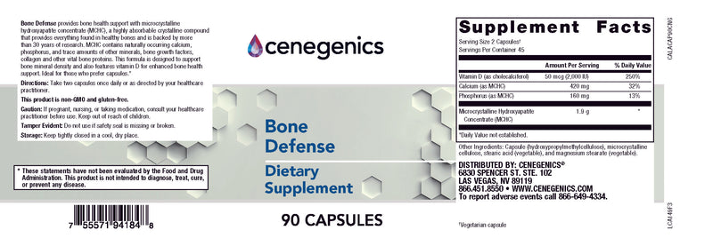 Cenegenics Bone Defense