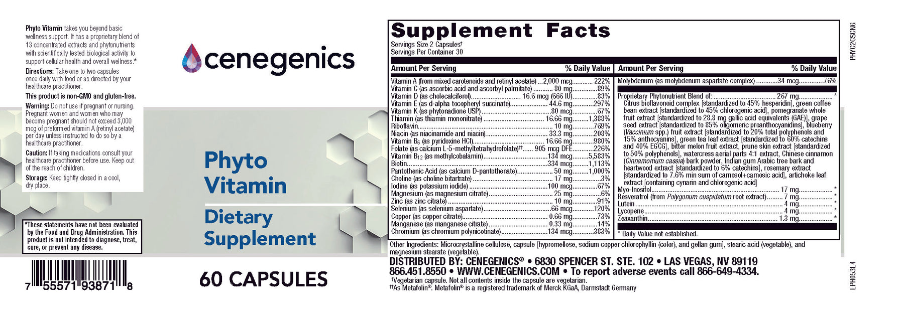 Cenegenics Phyto Vitamin