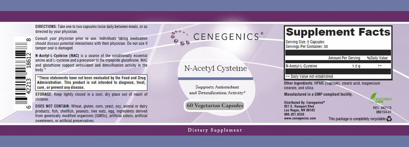 Cenegenics N-Acetyl Cysteine