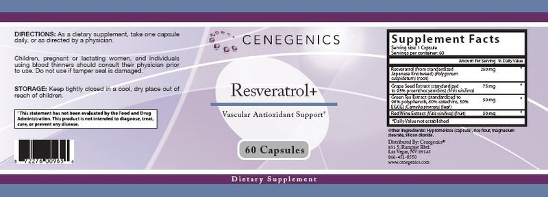 Cenegenics Resveratrol+